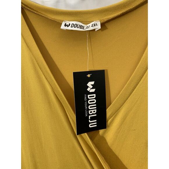 Womens 3/4 Sleeve Wrap Maxi Dress 2XL NWT - Picture 5 of 7